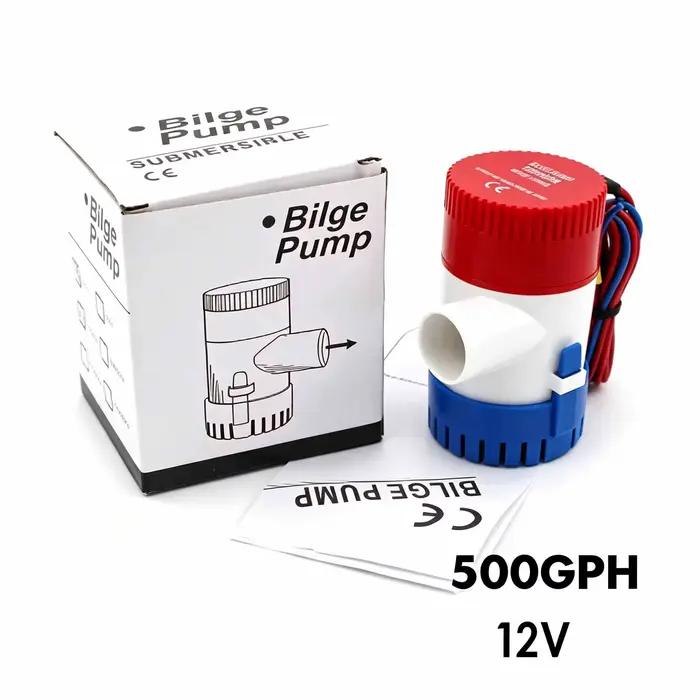 Pompe de cale submersible, mini pompe à eau électrique 12V 24V, 350/500/750/1100GPH pour bateau, hyd
