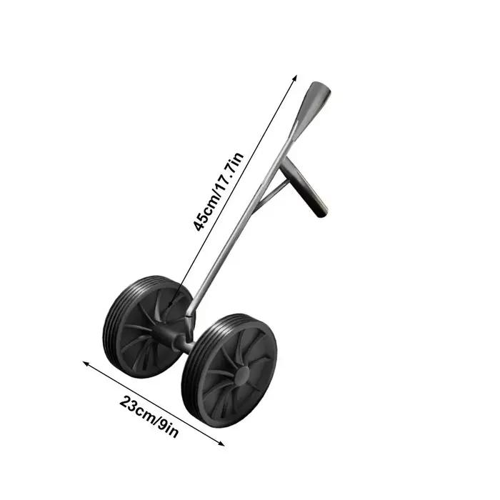 Sarcloir de jardin multifonctionnel avec double roue, motoculteur manuel pour hommes, maris, pères,