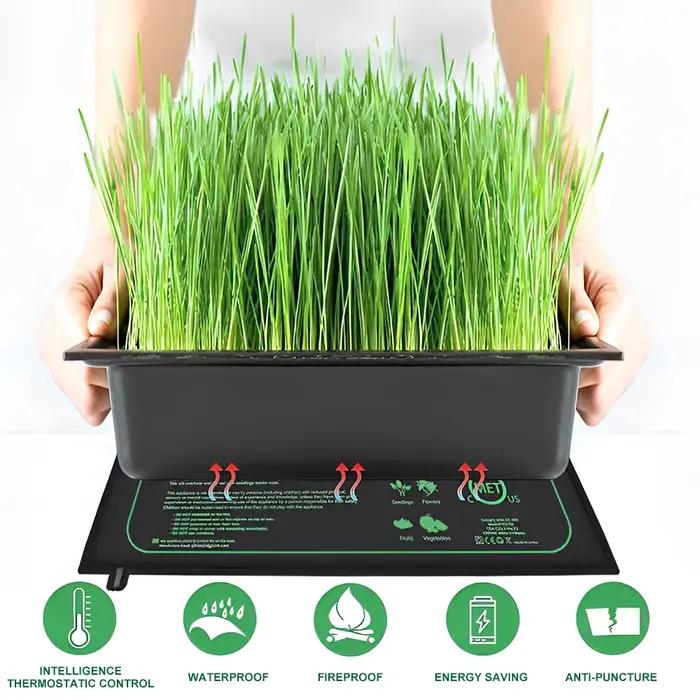 Tapis chauffant pour semis, 10/25/50CM, pour plantes d'intérieur, Germination, coussin chauffant éta