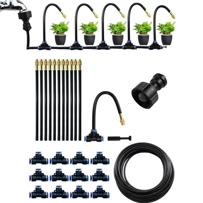 Arroseur d'atomisation universel 5-20M, Kits d'arrosage automatique 5M/10M avec buse rotative en cui
