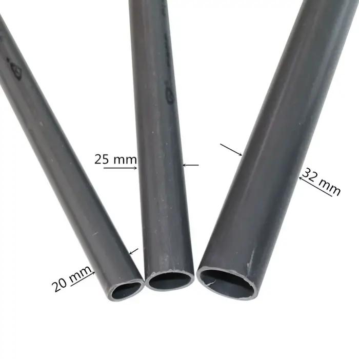 O.D 20mm 25mm 32mm longueur de tuyau en PVC 48 ~ 50cm