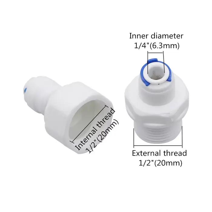 Connecteur rapide à filetage mâle/femelle 1/4 "à 1/2"
