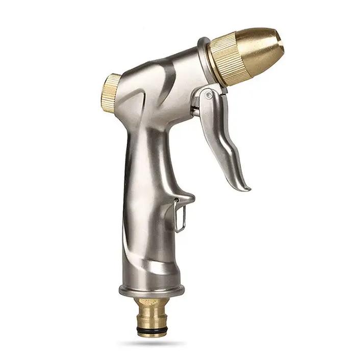 Pulvérisateur d'eau de jardin en métal à haute pression, Jet de tuyau d'eau, pistolets de lavage de