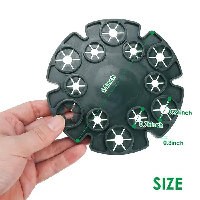 Plateaux de Protection pour plantes de jardin, 5 pièces, Support pour canne en bambou, Support pour