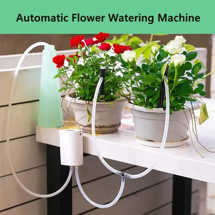 Kit d'arrosage automatique intelligent pour jardin avec 2-16 têtes d'arrosage en plastique pour entretien facile et économie de temps occasions spéciales