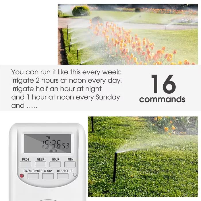 Minuterie numérique programmable pour jardin