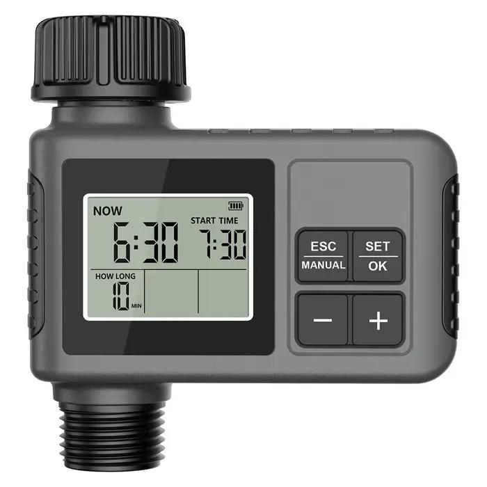 Programmateur d'arrosage programmable avec fonction de report de l'arrosage en cas de pluie et comma