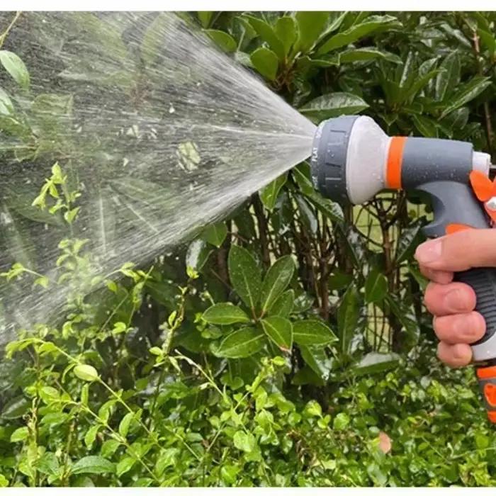 Buse de tuyau d'arrosage en ABS avec adhésif TPR pour arrosage de jardin et lavage de voiture, multi-fonctionnelle et résistante à la corrosion
