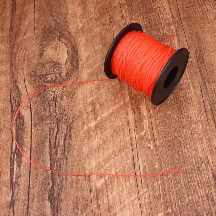Cordon de marquage et de randonnée rouge 50M/rouleau ; Corde de jardinage