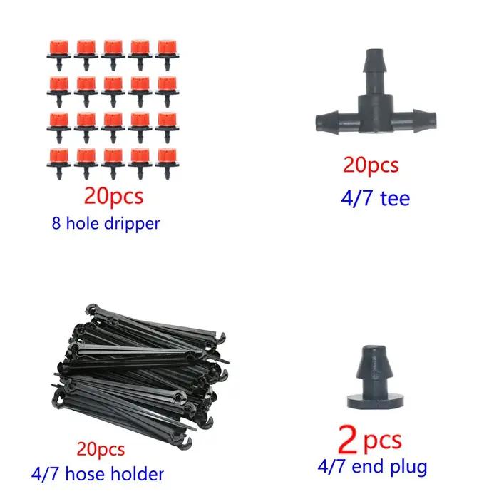 Kit d'irrigation goutte à goutte pour jardin, système de refroidissement par micro brumisation, arrosage précis et économique, adapté aux jardins, pelouses, terrasses et serres