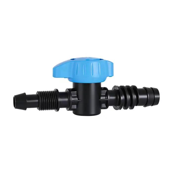 Vanne de dérivation à barbelures 16 mm pour irrigation goutte à goutte