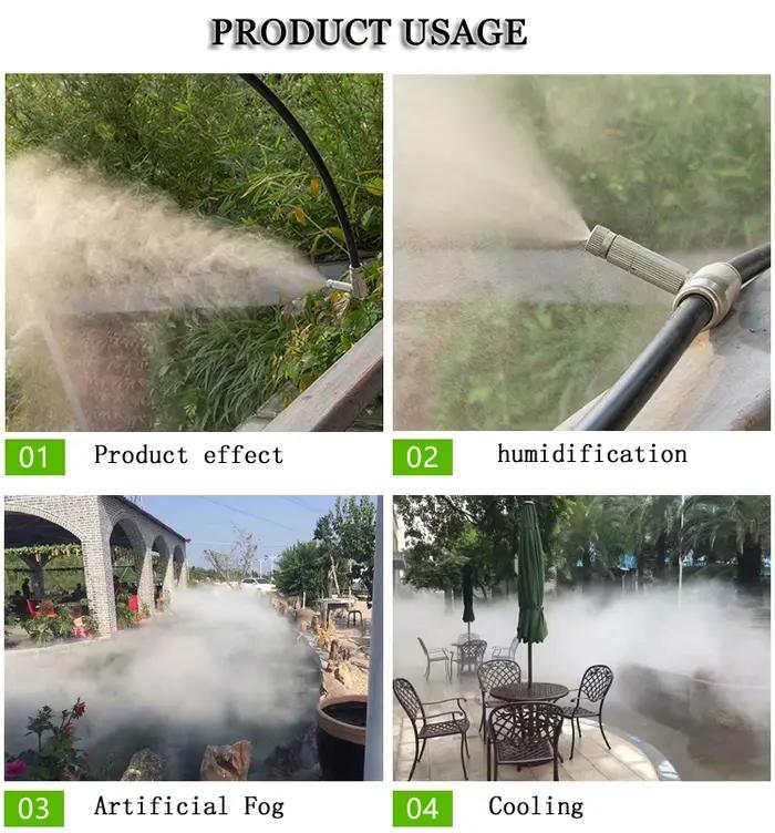 50 PIÈCES 3/8'' 9,52 MM Pièces de système de refroidissement par brumisation haute pression à verrou