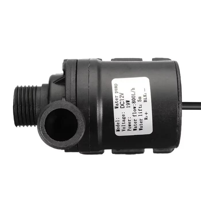 Pompe centrifuge DC12V/24V 800L/H moteur sans balais pour irrigation jardin durable résistante à l'eau et solutions acides alcalines installation submersible facile entretien minimalisée