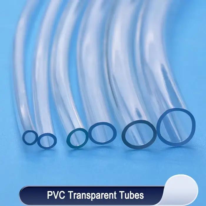 Tuyaux en plastique PVC Transparent 1/2/5m, 2 3 4 5 6 8 10 12 14 16 18 20 25mm de diamètre intérieur