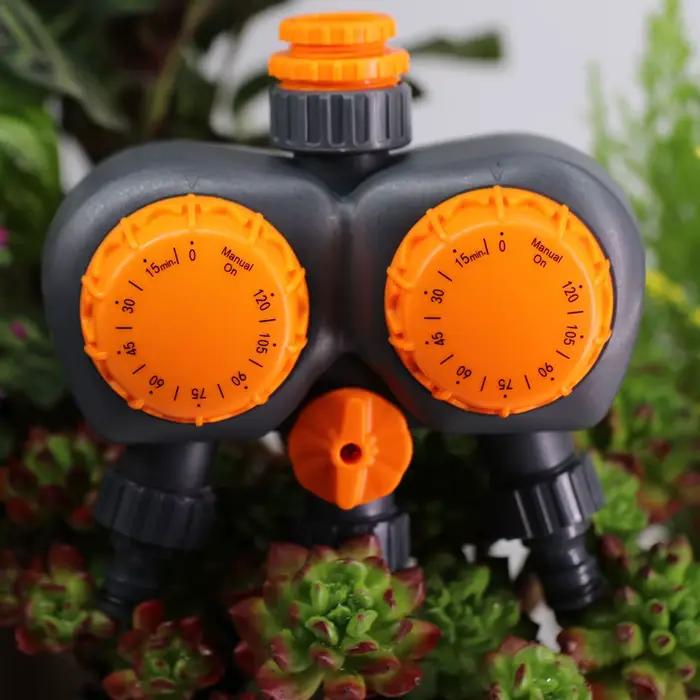 Minuterie mécanique RBCFHI pour jardin 3 voies avec double contrôle analogique pour arrosage et irrigation outil d'arrosage goutte-à-goutte tuyau extérieur occassions spéciales