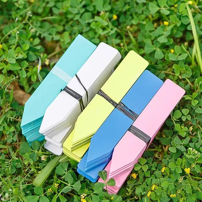 100 pièces étiquettes de plantes de jardin étiquettes de plantes en PVC marqueurs de pépinière Pots