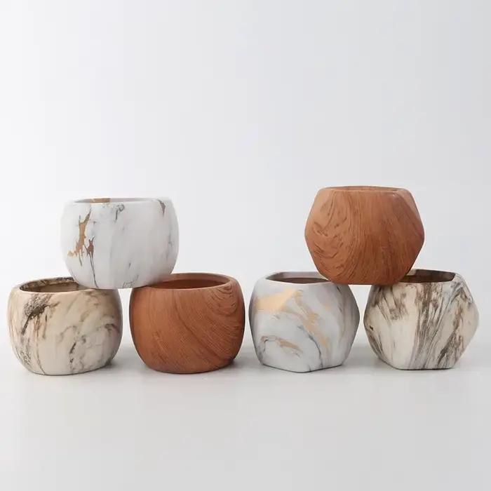 Pots de fleurs succulentes à transfert d'eau en céramique, vase d'art nordique créatif, décorations