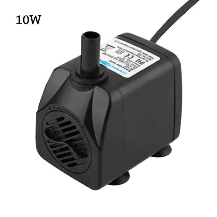 Pompe à eau submersible noire ultra-silencieuse avec ventouse réglable pour étangs