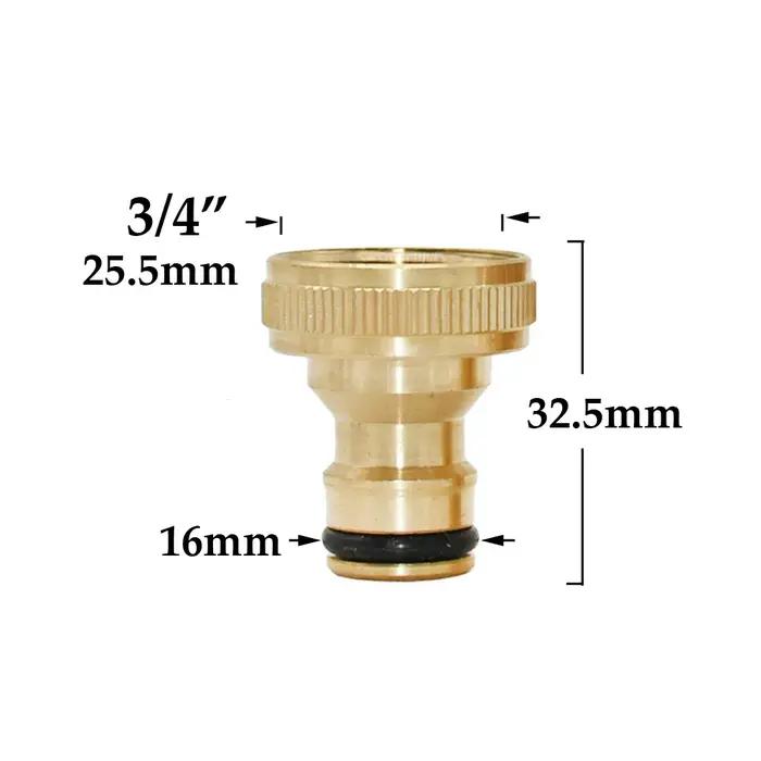 Connecteur rapide pour tuyau en laiton résistant à la corrosion pour jardin et serre, facile à installer, adaptable à divers diamètres, disponible en plusieurs couleurs