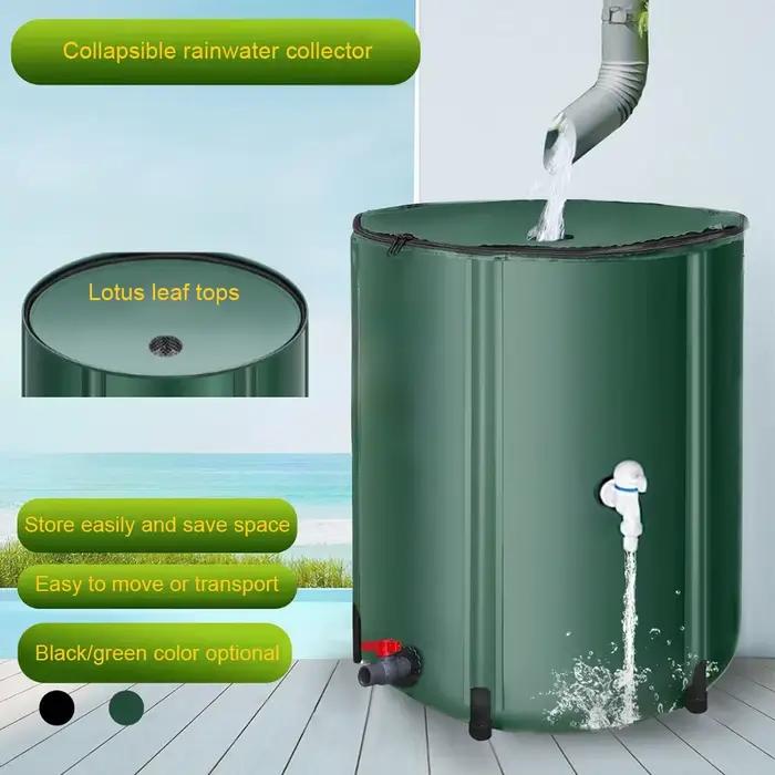 Réservoir de récupération d'eau de pluie pliable en caoutchouc silicone pour jardiniers, campers et amoureux de la nature pour le jardin, plantes intérieures et usages domestiques