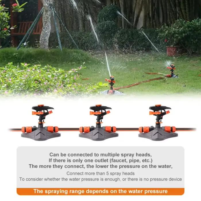 Arroseurs automatiques de jardin pour pelouse 360° ° Système d'irrigation rotatif avec buse