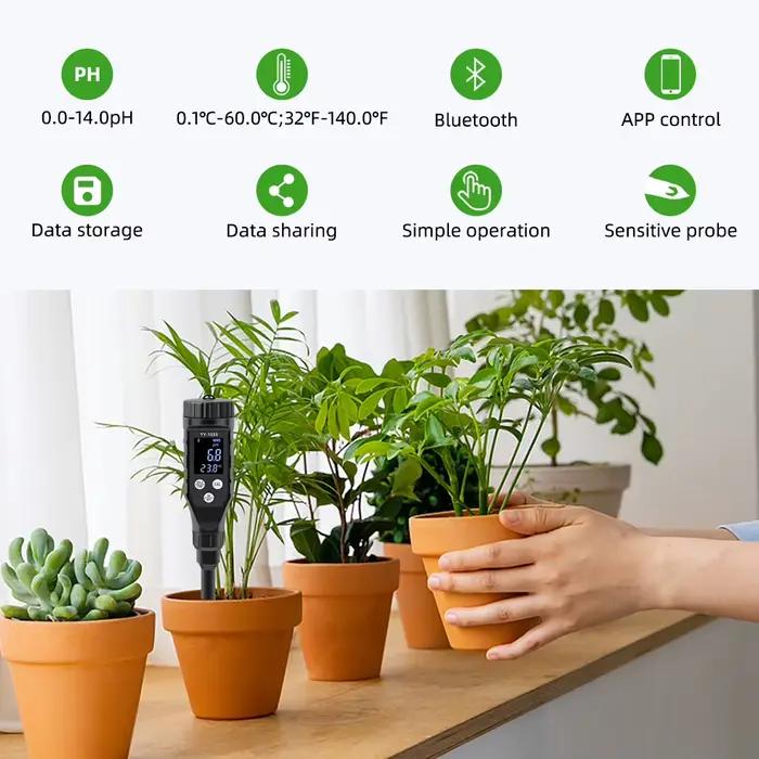Testeur de sol intelligent PH 0.0 ~ 14.0pH