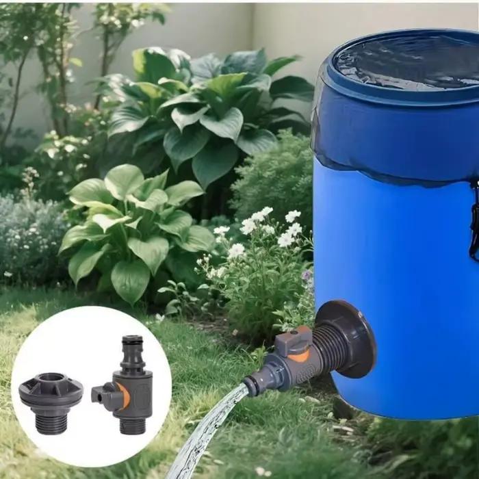 Adaptateur de réservoir d'eau en PVC avec valve