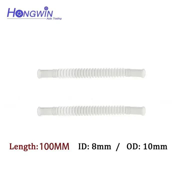 Tube en nylon plastique ondulé, couleur blanc/noir, ID:8 OD:10 10/15/20/25/30CM, pour pompe à carbur