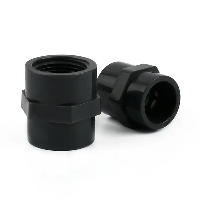 Connecteurs de tuyaux d'eau d'irrigation de jardin, filetage femelle/mâle gris foncé, accessoire en