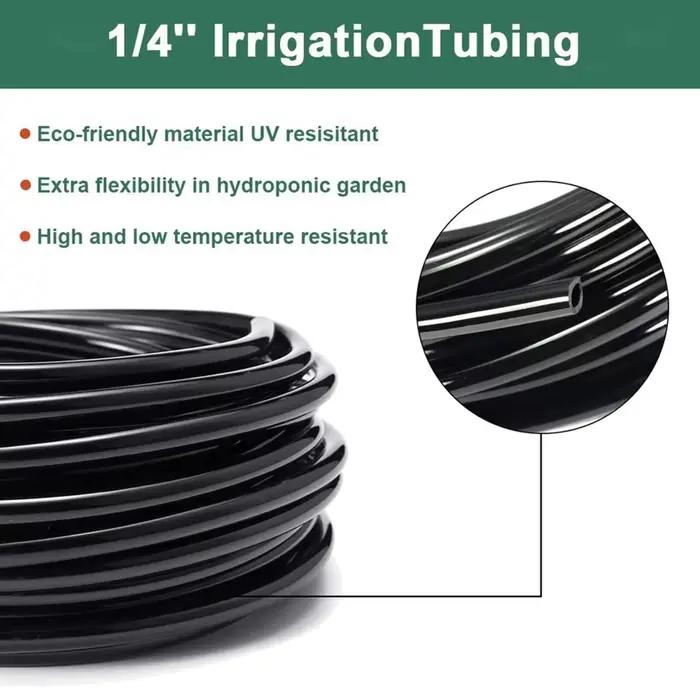 Tuyau d'irrigation goutte à goutte noir de 5 m