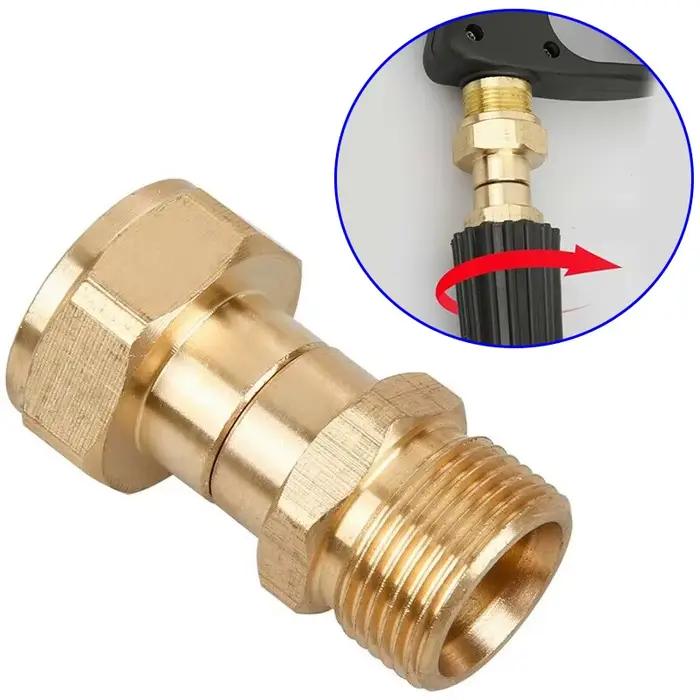 Connecteur de Joint pivotant pour nettoyeur haute pression en laiton