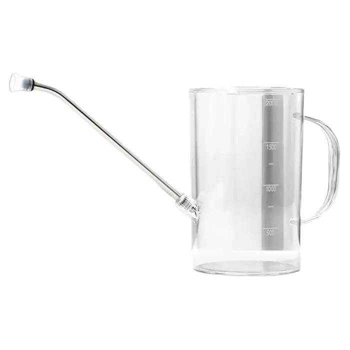 Arrosoir de jardin 2L avec bec long pour plantes d'intérieur et extérieures polyvalent et durable pour fleurs, bonsaïs, plantes de terrasse et jardins occasionnels
