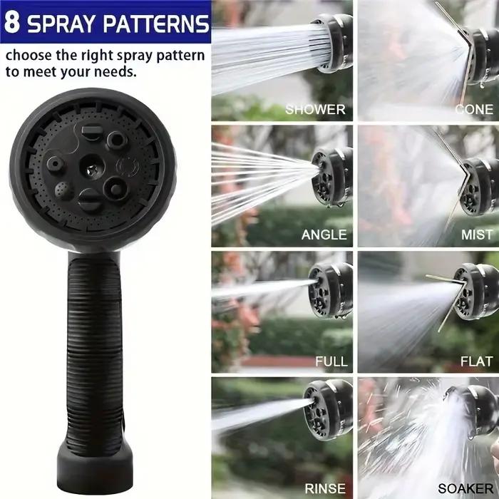 Pistolet d'arrosage de jardin 8 modes