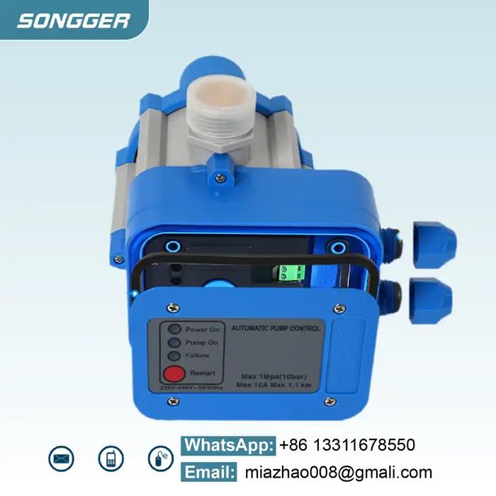 Contrôleur de Pression Automatique pour Pompe à Eau 110V 220V 16A 10 Bar IP65 pour Irrigation et Alimentation Domestique