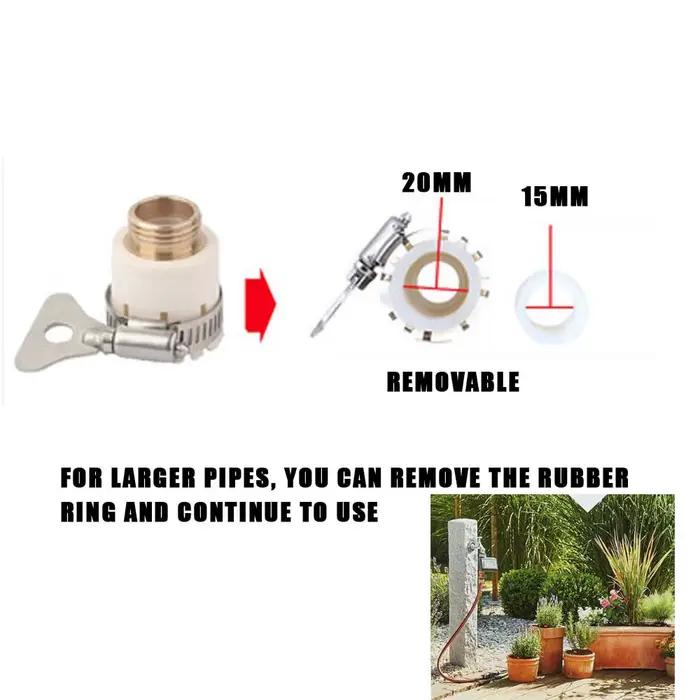 Raccord de tuyau en plastique adaptateur universel, connecteur rapide, filetage mâle en laiton, robi