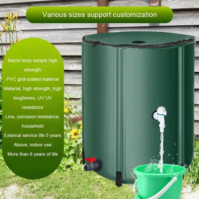 Baril de pluie pliable réservoir d'eau de pluie kit d'arrosage en PVC robuste pour jardinage camping et préservation de l'environnement occasions spéciales