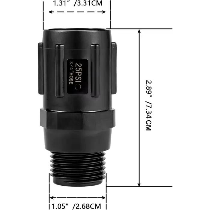 Régulateur de pression pour tuyau d'arrosage 25 PSI
