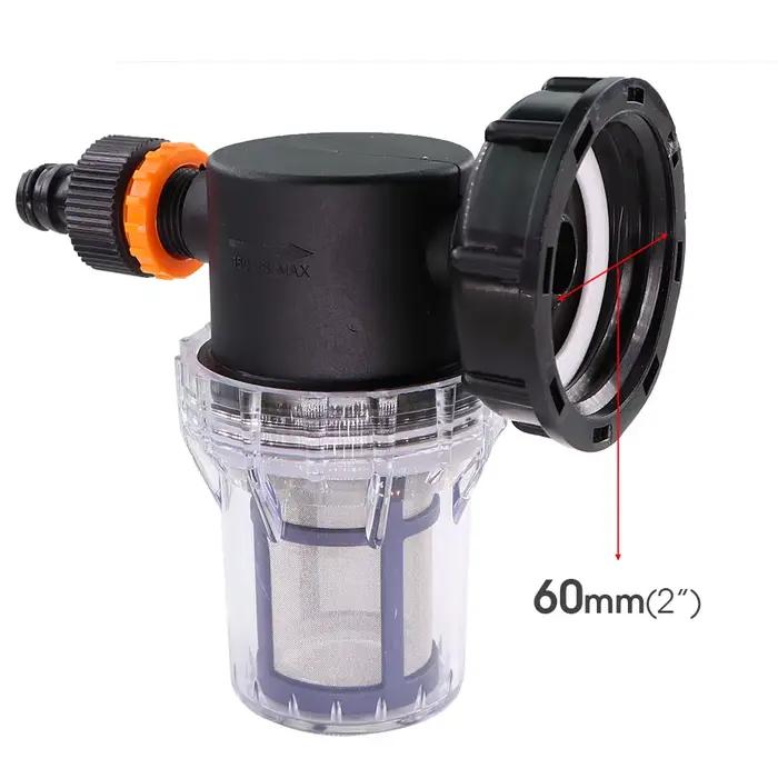 Filtre d'arrosage de réservoir d'eau IBC de 1/2 pouces, pour tuyau d'arrosage, pompe à eau, filtre d