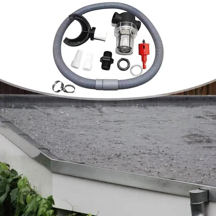 Système de collecte d'eau de pluie pour gouttières et toitures de jardin