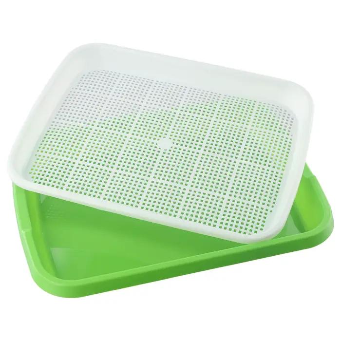 Microgreens plateau hydroponique à 2 couches plateau de germes Anti-piqûres de moustique 33 cm * 26