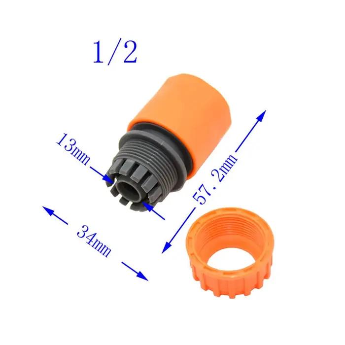 Connecteurs d'eau de jardin 1/2 "3/4" 1 ", connecteur rapide d'irrigation pour le diamètre du tuyau