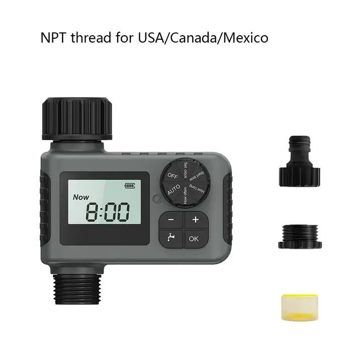 Programmateur d'arrosage automatique intelligent système d'irrigation minuterie d'arrosage équipement de jardinage affichage LCD IP55 facilite jardinage économise eau maintient plantes bien hydratées occasions jardinage débutants expérimentés