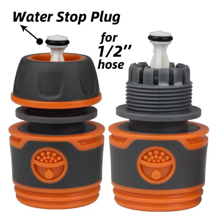 KESLA 2 pièces 1/2 "3/4" adaptateur de tuyau d'arrosage 16mm connecteur rapide bouchon d'arrêt coupleur Joint prolongateur de réparation de Tube d'irrigation d'eau