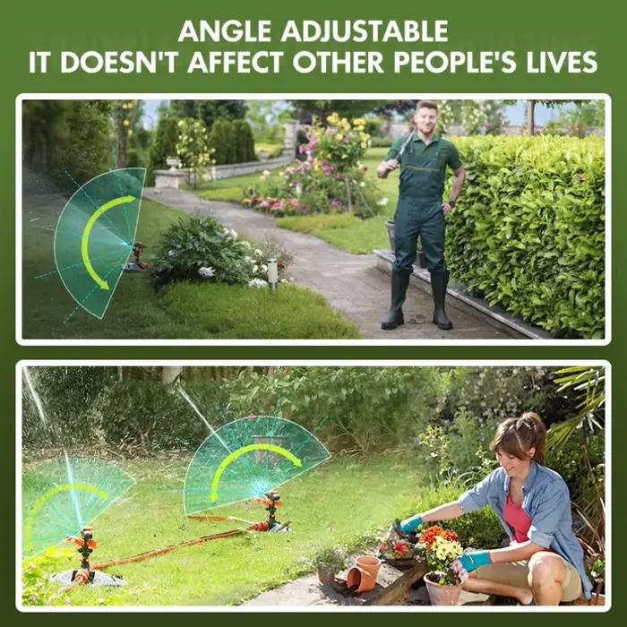 Arroseurs automatiques de jardin pour pelouse 360° ° Système d'irrigation rotatif avec buse