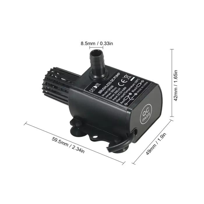 Pompes à eau pour étang jardin Camping fournitures USB 5V 4.8W Ultra-silencieux Mini sans brosse éta