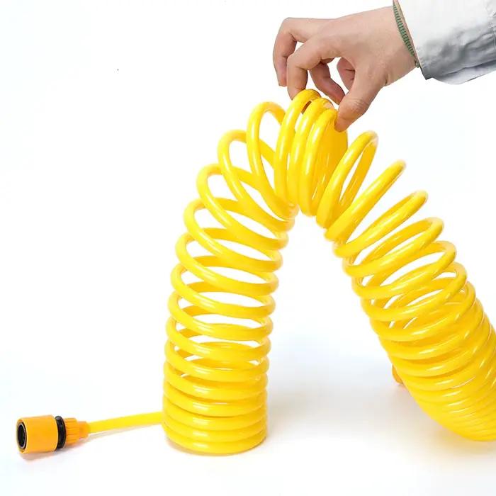 Tuyau d'extension de jardin avec pulvérisateur, pour le nettoyage de voiture, cour, arrosage de pelouse, Kit de pistolet à eau à tube rétractable EVA