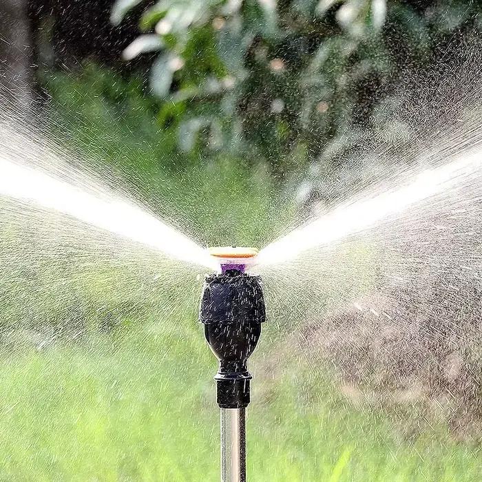 Arroseur rotatif automatique à 360 degrés, trépied en acier inoxydable, support d'irrigation portable, pulvérisateur de jardin pour arrosage de pelouse et nettoyage de jardin occasions spéciales