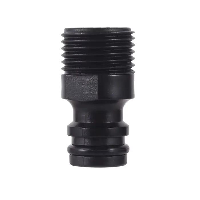 Connecteurs rapides de mamelon de 16mm en plastique, filetage mâle femelle de 1/2 3/4 pouces, adapta