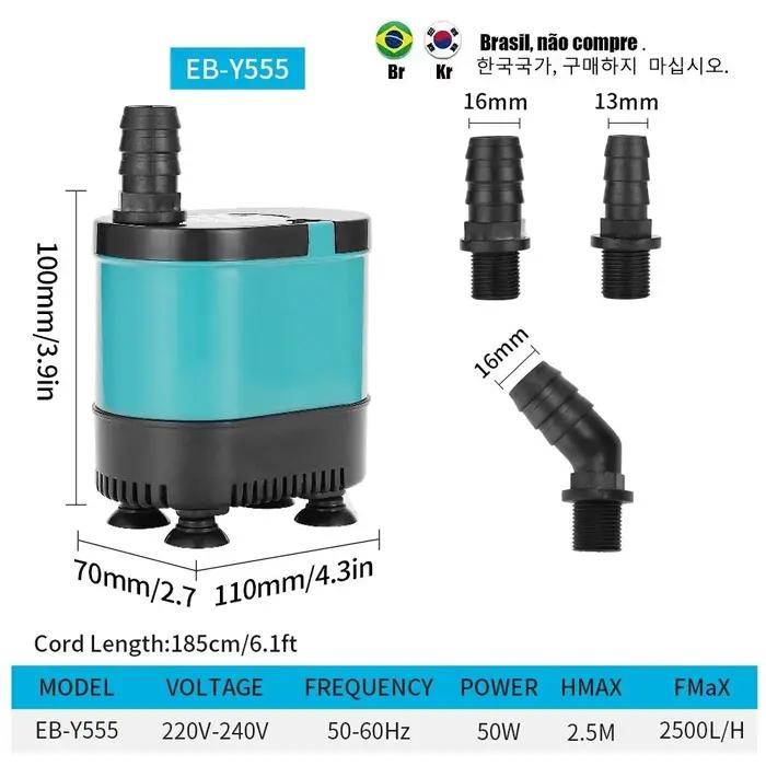 Pompe à eau submersible pour aquarium