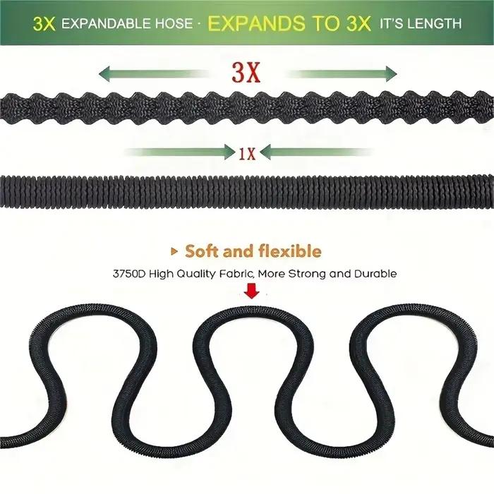 Tuyau d'eau 3/4 standard américain de jardin avec joint bimétallique extensible